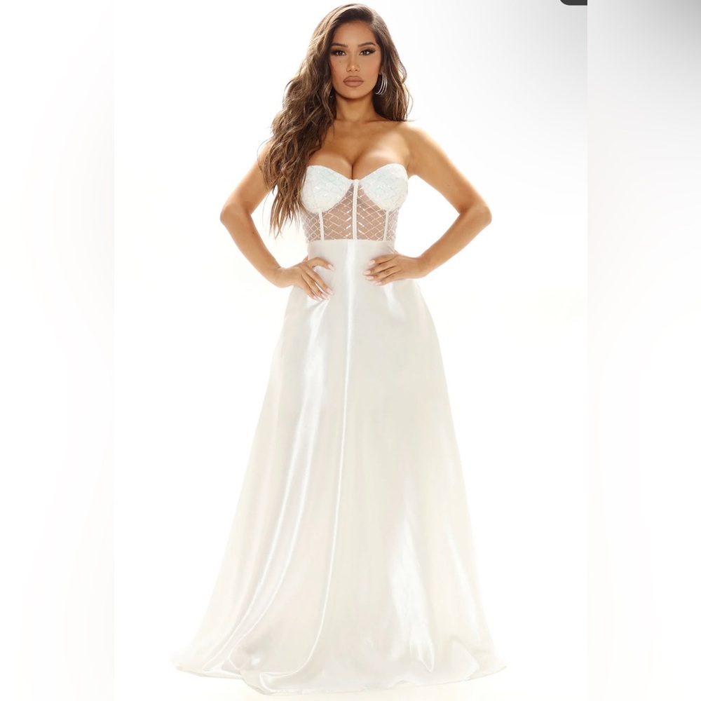 Satin maxi gown